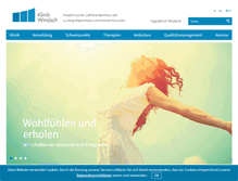 Tablet Screenshot of klinik-windach.de